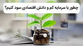 چطور با سرمایه کم و دانش اقتصادی سود کنیم؟