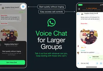 ویس چت واتساپ معرفی شد؛ مکالمه صوتی زنده در گروه‌ها