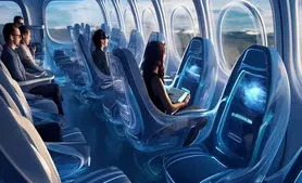 تصاویر هوش مصنوعی از کابین هواپیماها در سال ۲۰۵۰
