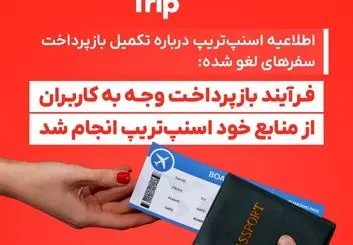 اطلاعیه اسنپ‌تریپ درباره تکمیل بازپرداخت سفرهای لغو شده: