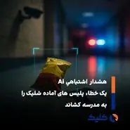  پاکت چیپس به‌جای اسلحه شناسایی شد