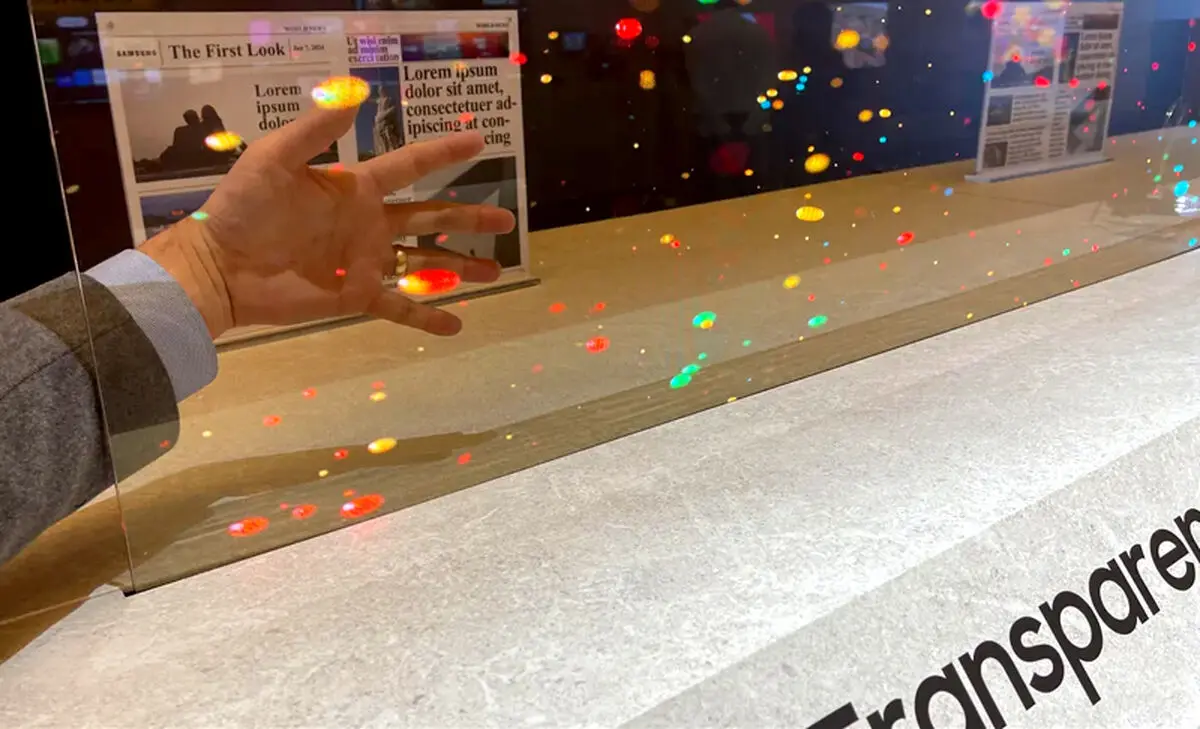 سامسونگ اولین نمایشگر شفاف MicroLED جهان را معرفی کرد