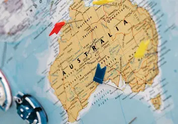 از نگاه موتور جست‌و‌جو بینگ، کشور استرالیا وجود ندارد
