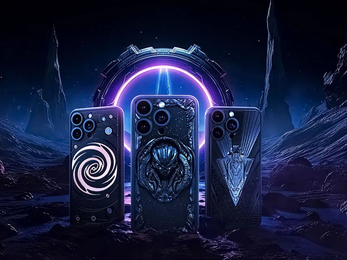 کاویار از نسخه فضایی آیفون 15 پرو و پرو مکس با تکه‌هایی از شهاب‌سنگ رونمایی کرد
