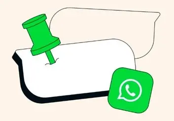 واتساپ سرانجام پین‌کردن پیام‌ها را امکان‌پذیر کرد
