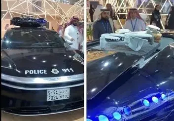 رونمایی از خودروهای هوشمند پلیس در عربستان