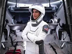 یاسمین مقبلی تصویر خورشیدگرفتگی را از ایستگاه فضایی ثبت کرد