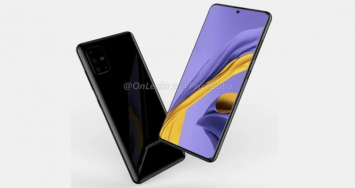 رندرهای گلکسی A51 سامسونگ به حفره درون نمایشگر اشاره می کند