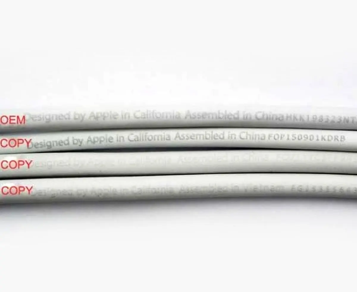 آموزش روش های تشخیص کابل شارژر اصلی آیفون