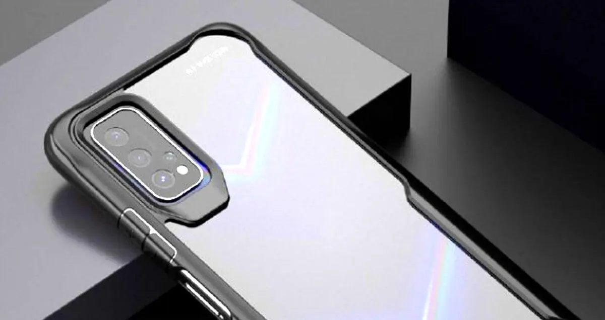 رندر قاب گوشی آنر V30 به ماژول دوربین مستطیل شکل اشاره می کند