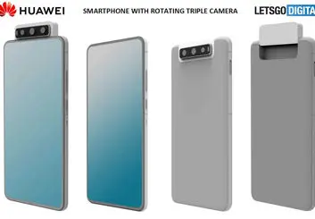 پتنت هواوی به یک گوشی با دوربین چرخشی سه گانه اشاره می کند