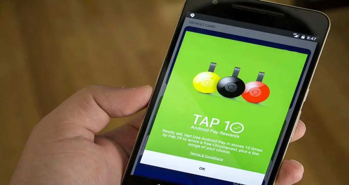 با پرداخت اندرویدی یک کروم کست رایگان دریافت کنید