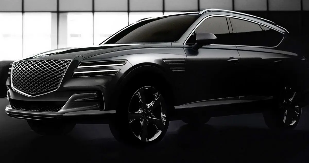 جنسیس اولین تصاویر خودروی شاسی بلند GV80 را منتشر کرد