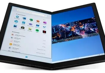 لنوو ThinkPad X1 Fold با نمایشگر انعطاف پذیر OLED رونمایی شد