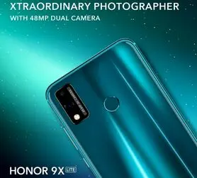 افشای تصویری از گوشی آنر 9X لایت