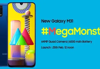 گلکسی M31 سامسونگ در تاریخ 6 اسفند معرفی می شود