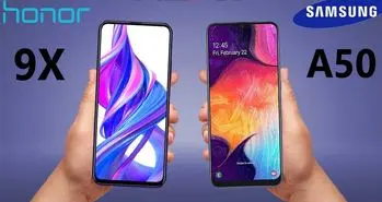 تماشا کنید: مقایسه آنر 9X با گلکسی A50 سامسونگ