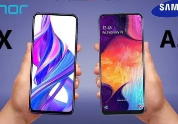 تماشا کنید: مقایسه آنر 9X با گلکسی A50 سامسونگ