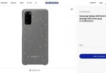 نام گلکسی S20 و گلکسی Z Flip در وب‌سایت سامسونگ تایید شد