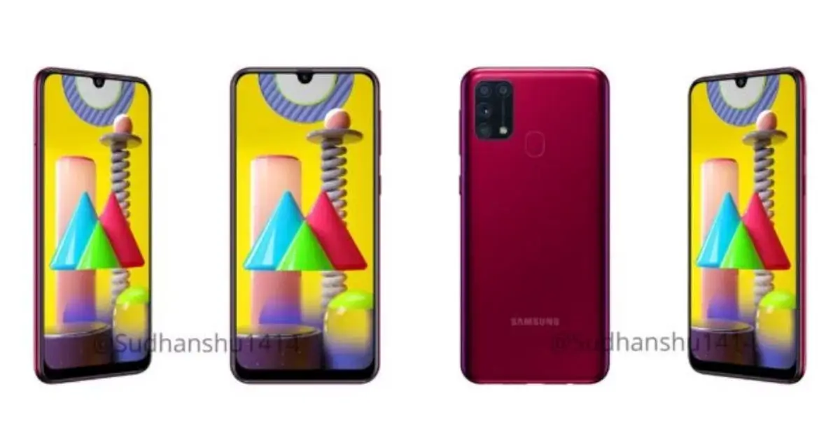 رندرهای گلکسی M31 سامسونگ به رنگ های آن اشاره می کنند