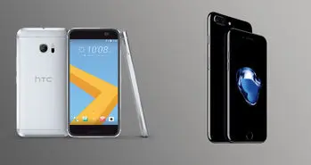 مقایسه اسپیکرهای آیفون ۷ با HTC 10