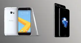 مقایسه اسپیکرهای آیفون ۷ با HTC 10