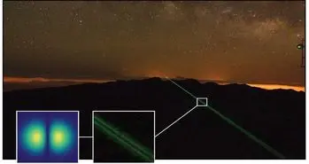 ارتباط بین دو جزیره از طریق نور با ارسال پیام 'سلام جهان'