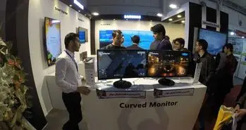 مانیتورهای خمیده سامسونگ در نمایشگاه الکامپ