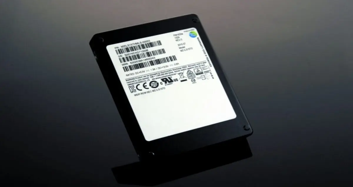 سامسونگ از حافظه ۱۵ ترابایتی SSD خود رونمایی کرد