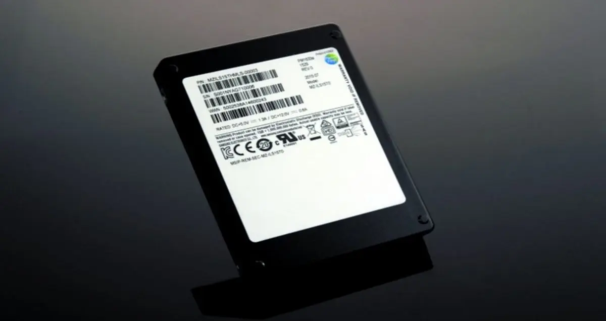 سامسونگ از حافظه ۱۵ ترابایتی SSD خود رونمایی کرد