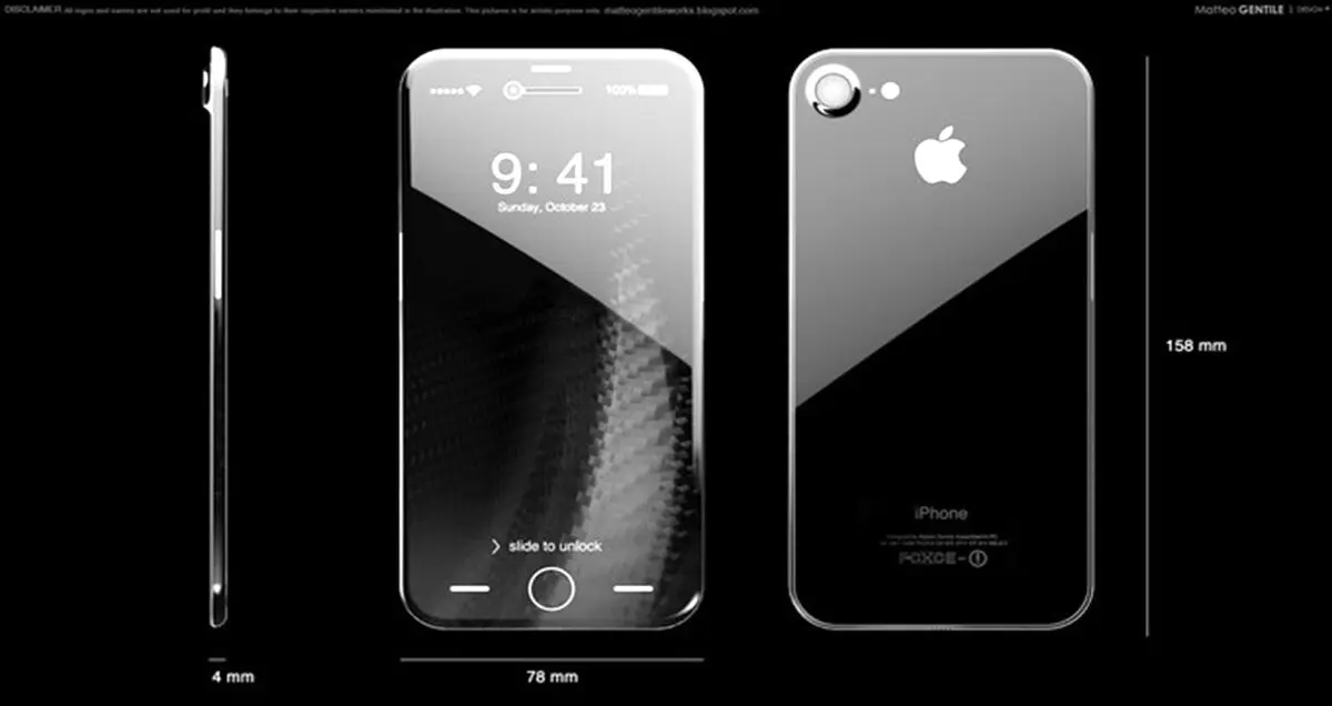 iPhone X با صفحه نمایش OLED خمیده و اندازه ۵٫۸ اینچی