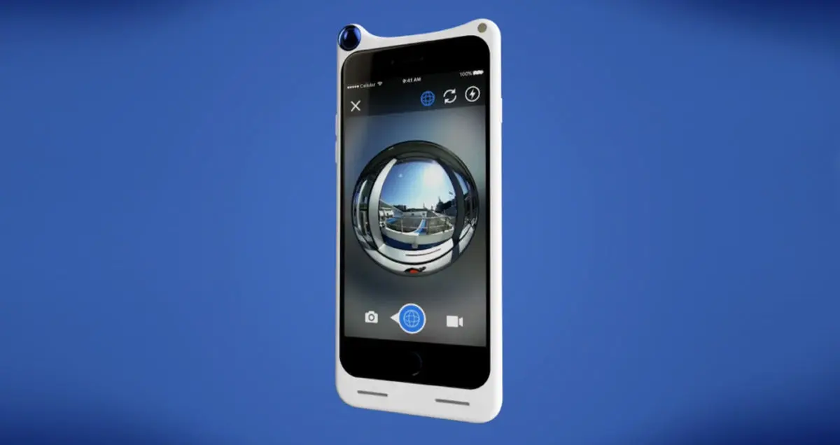 تماشا کنید: اولین قاب مخصوص آیفون با دوربین ۳۶۰ درجه