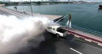 استفاده آتش نشانان دوبی از هاوربردهای آبی