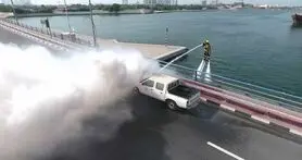استفاده آتش نشانان دوبی از هاوربردهای آبی