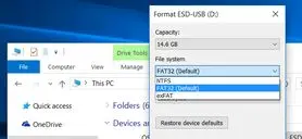 تفاوت‌ و موارد استفاده از فرمت‌های FAT32، exFAT و NTFS
