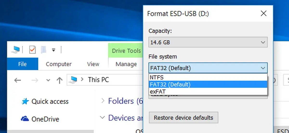 تفاوت‌ و موارد استفاده از فرمت‌های FAT32، exFAT و NTFS