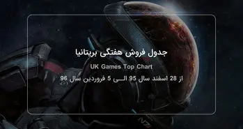 جدول فروش هفتگی بریتانیا | Mass Effect: Andromeda صدرنشین شد