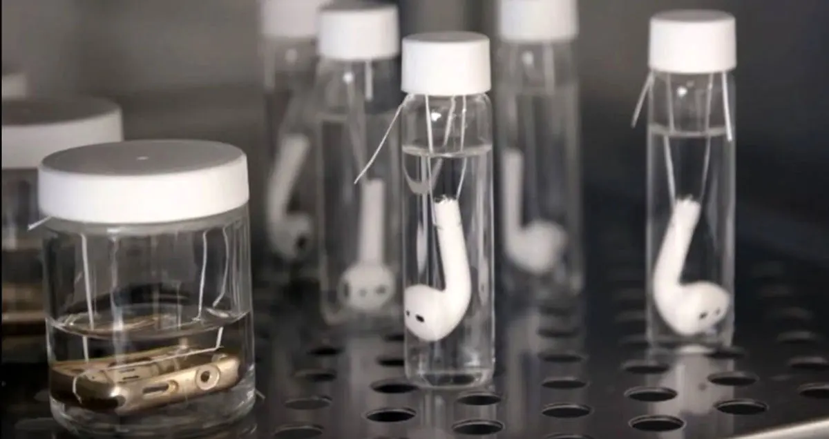 استفاده از "عرق مصنوعی" برای آزمایش محصولات اپل