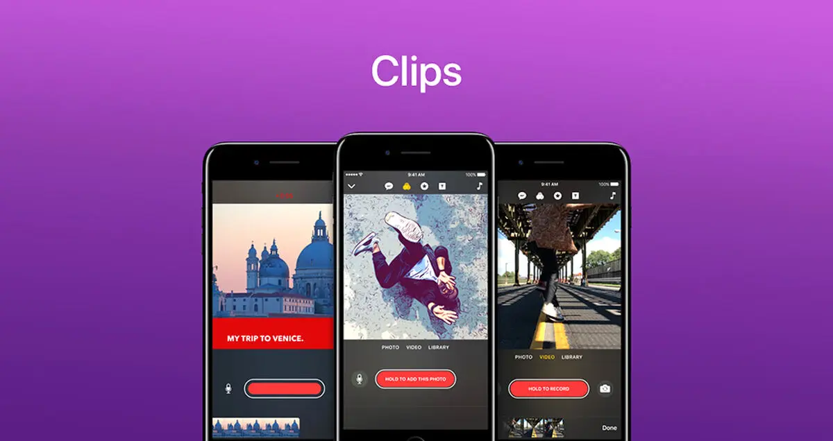 ساخت کلیپ های فوق العاده زیبا با اپلیکیشن clips اپل