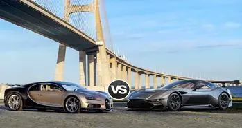 تقابل سلاطین سرعت جاده ها؛ بوگاتی شیرون و استون‌مارتین ولکان