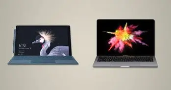 مقایسه سرفیس پرو ۲۰۱۷ مایکروسافت و اپل مک بوک پرو