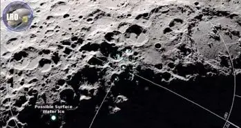 رویت شواهدی از آب های منجمد روی سطح ماه