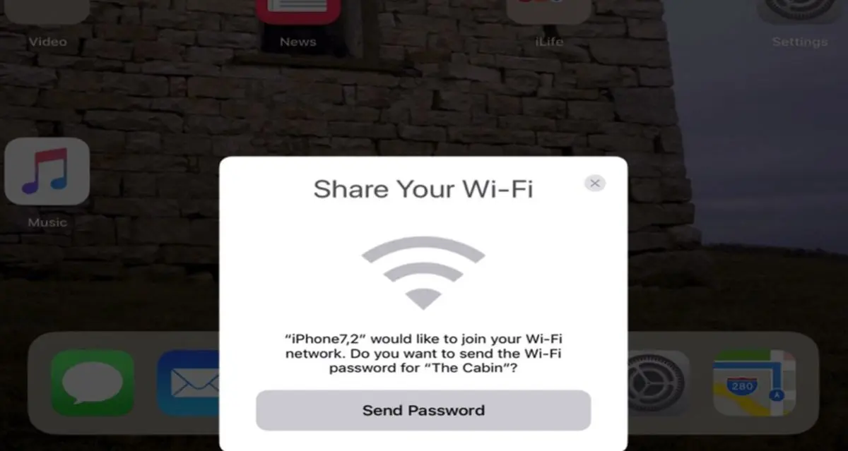 اشتراک گذاری وای فای در iOS 11 بدون نیاز به رمزعبور