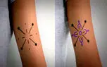تماشا کنید: خالکوبی تغییر رنگ دهنده ای که بر سلامت بدن نظارت می کند