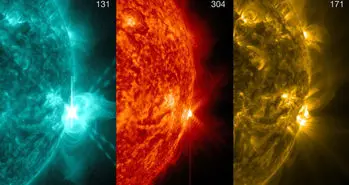 تکان‌های زیاد پلاسمای خورشیدی تحت تاثیر میدان مغناظیسی