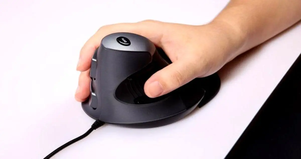 معرفی ماوس ارگونومیک و کاهش دهنده فشار بر مچ دست