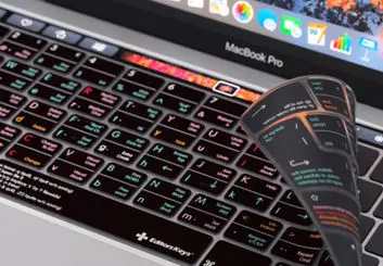 برچسب کیبورد مخصوص دارای دستورات کامل ویرایشگر متن VIM