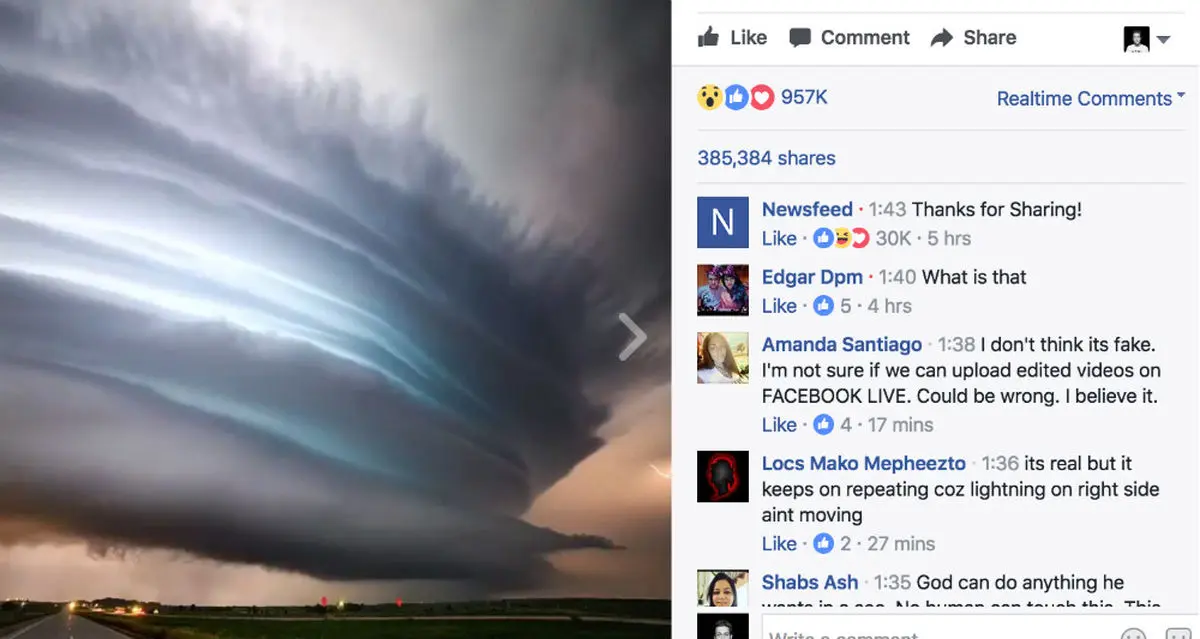 بازدید میلیون‌ها کاربر از یک ویدیو زنده در فیسبوک