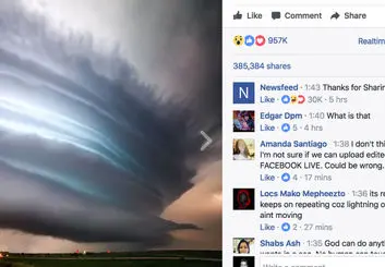 بازدید میلیون‌ها کاربر از یک ویدیو زنده در فیسبوک