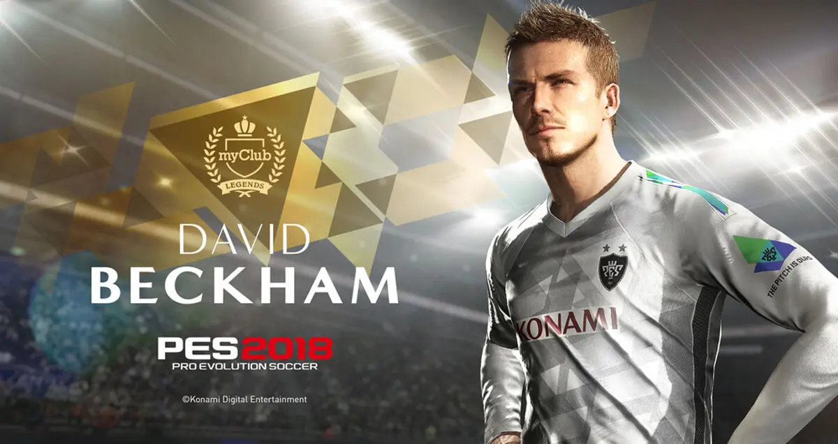دیوید بکام به جمع ستارگان PES 2018 پیوست